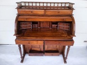 Stylowy niesamowity sekretarzyk w stylu kolonialnym z drewna tekowego