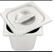 pokrywa do pojemnika ze stali nierdzewnej 18x16,5 cm