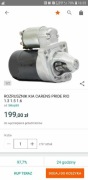 Rozrusznik Kia Carens Pride Rio 1,3 1,5 1,6
