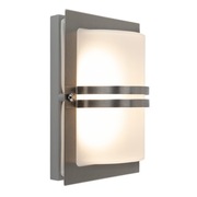 Kinkiet ogrodowy BAZYLEA BASEL 661 E27 IP54 inox NORLYS