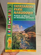 Mapa Tatrzański Park Narodowy Podhale od Witowa po Bukowinę Tatrzańską