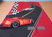 Dywan dla dzieci EMMA wyścig samochodowy 80x150 cm 