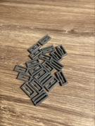 LEGO 1X2 GRILL CIEMNO SZARY NR 2412 ZA 10 SZT