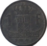 Belgia 1 frank z 1941 roku - OBEJRZYJ MOJĄ OFERTĘ