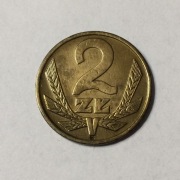 2 zł złote 1977 z obiegu 