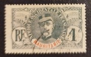 Kol.fr. MAURITANIA: 1906/07r. Mi 1 kas.