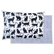 Poszewka 60x40 cm Koty czarne - Bawełna