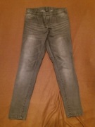 Szare spodnie jegginsy prosta nogawka Esmara 42 XL