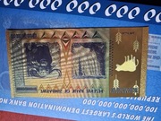 Banknot pokryty 24-karatowym złotem Zimbabwe