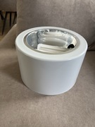 Biała lampa natynkowa średnica 24 cm – elegancka, sprawna, z żarówkami!