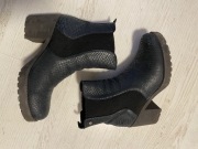 Botki kozaczki Lemar wężowa skórka