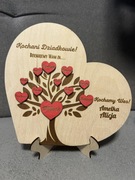 Dzień babci i dziadka upominek serce