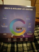 Budzik elektroniczny z ładowarką indukcyjną, slotem na TF, zasil. sieciow.