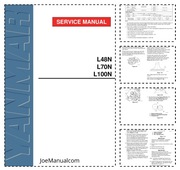 Yanmar JCB L48N L70N L100N Service Manual Instrukcja serwisowa
