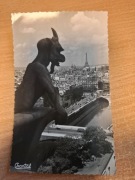 Pocztówka Francja Paryż Notre Dame Diabeł Gargulec Chimera
