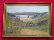 Stary obraz na płótnie Hilbert Jensen  .