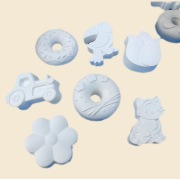 Figurki z gipsu zestaw kreatywny dla dzieci do malowania magnes diy 10szt