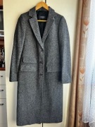 34 / 36 Limited Edition wełniany płaszcz dyplomatka jodełka