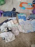 Paka ciuchów 56-68 0/5msc  chlopiec wyprawka od urodzenia 