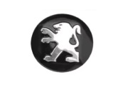 Naklejka PEUGEOT 14mm czarny Emblemat Kluczyk Pilot Logo znaczek zaślepka