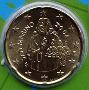 SAN MARINO 2008 20 CENTÓW UNC !!!!!!!!!!
