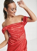 Sukienka czerwona satynowa Asos nowa r 34/36