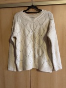 Ciepły sweter wełniany damski