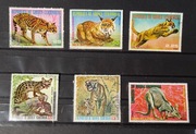 Znaczki Gwinea Równikowa fauna Dzikie ssaki świata kotowate  torbacze (10)