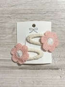 Spinki do włosów szydełkowe kwiatki handmade