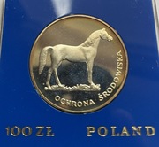 100 zł Ochrona Środowiska Koń 1981 Ag625 