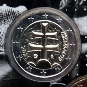 SŁOWACJA 2021 2 EURO OBIEGOWE  UNC !!!!!RAR!!!!!