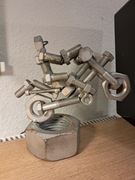 Metalowa figurka motocykl rękodzieło