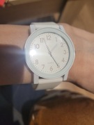 Biały damski zegarek AVON silikonowy pasek 