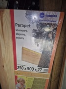 3 Blaty Parapet sosnowy klejony, sękaty 250 x 900 x 27 25 x 90 x 2,7 