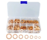 miedziana uszczelka płaski pierścień uszczelnieniaM4 M5 M6 M8 M10 M12 M14