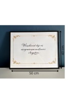 Elegancki plakat motywacyjny czarna ramka szkło 40x50cm styl klasyczny