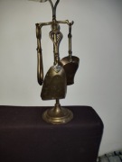 Mosiężny zestaw do kominka