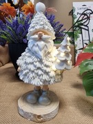 Mikołaj z choinką LED