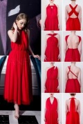 Piękna sukienka czerwona - Multiway 