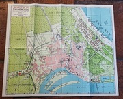 Pharus Plan Swinemunde Swinoujście około 1910 oryginał unikat 