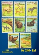 Znaczki fauna:240: zwierzęta- Republika Kongo 1993r **