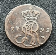 Grosz 1792 MV Stanisław August Poniatowski 