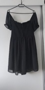Czarna sukienka krótki rękaw podszewka rozm.M