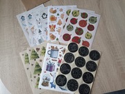 Naklejki świąteczne, zimowe 141 sztuk 