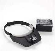 Zestaw szkieł powiększających z oświetleniem na głowę