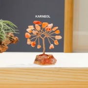 Mini Drzewko Szczęścia KARNEOL – Energia i Motywacja + Pudełko