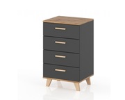 Komoda Concordia  55 x 40 x 95cm dąb wotan matowe