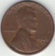 116 USA 1 cent 1948 D