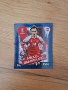 Naklejka Euro 2024 Mikkel Damsgaard Czarna Jedna z 24 wyprodukowanych