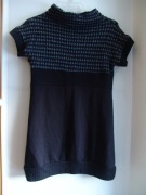 Swetrowa szara czarna tunika FLOYD BY SMITH 38 M 